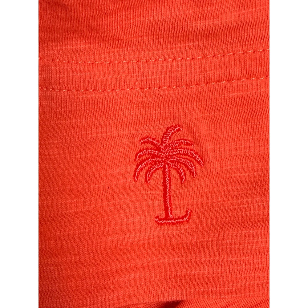 Lilly Pulitzer Coral Orange Pima Cotton 3/4 Sleeve T-Shirt Dress Size Medium - Picture 7 of 11